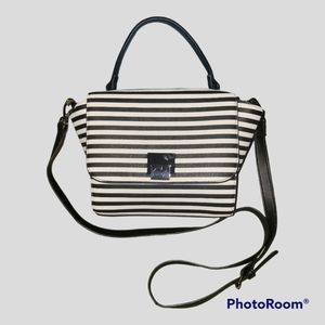 Madden Girl striped crossbody with removable strap